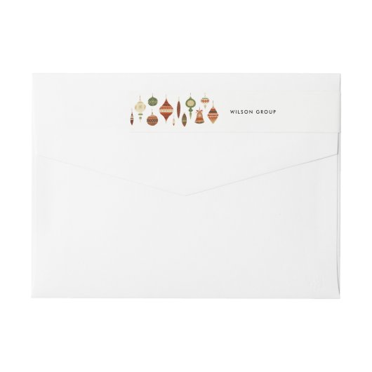 CORPORATE RED GREEN CHRISTMAS ORNAMENT STAR DECOR (Achterkant)