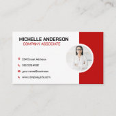 Corporate Red | Zakelijke professional Visitekaartje (Voorkant)