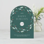 Corporate Retail Business Wreath Arch Direcut Kaart (Staand voorkant)