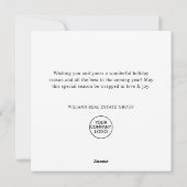 Corporate Retro Rood Boerderij Vrachtwagen Kerst Feestdagenkaart (Achterkant)