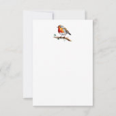 Corporate Robin in een kerst Pet Kaart (Achterkant)