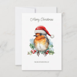 Corporate Robin in een kerst Pet Kaart