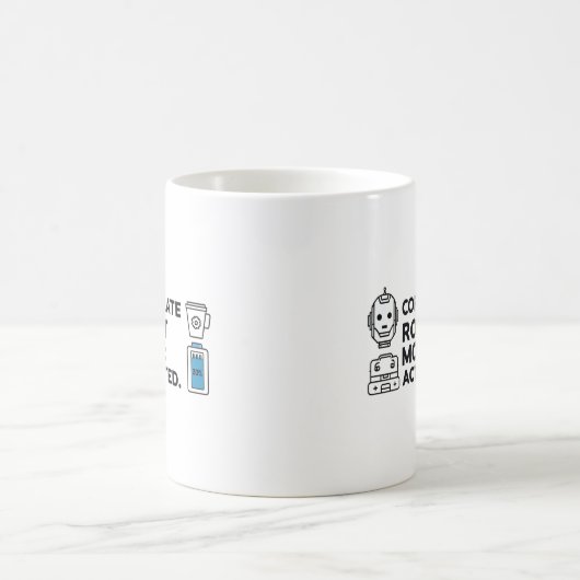 Corporate Robot Mode – Funny Office Mug Koffiemok (Center)