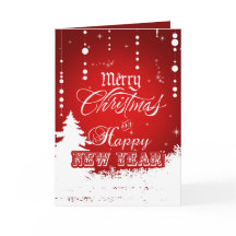 Corporate Rood Wit Vrolijk Kerstfeest Gelukkig Nie