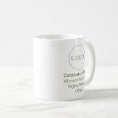 Corporate Round Logo Branded Promo Bos Groen Koffiemok (Voorkant rechts)