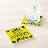 Corporate Staff Leadership Award Glazen Onderzetter (Schuin)