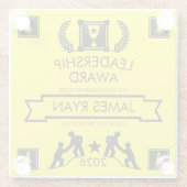 Corporate Staff Leadership Award Glazen Onderzetter (Achterkant)