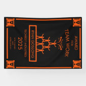 Corporate Staff Team Work Award Spandoek (Horizontaal)