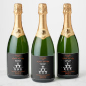 Corporate Staff Team Work Award Sparkling Wijnetiket (Flessen)