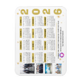 Corporate Stars Kalender Magnet met Bedrijf Logo Magneet (Verticaal)