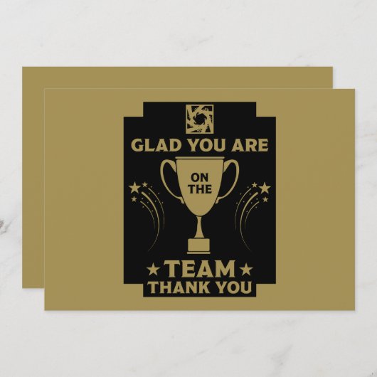 Corporate Team Bedankt (Voorkant / Achterkant)