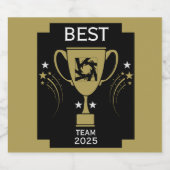 Corporate Team Bedankt Bier Etiket (Enkel label)