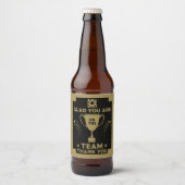 Corporate Team Bedankt Bier Etiket (Voorkant)