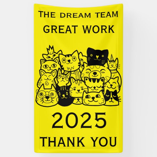Corporate Team Bedankt Spandoek (Verticaal)