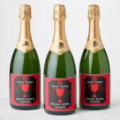 Corporate Team Bedankt Sparkling Wijnetiket (Flessen)