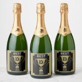 Corporate Team Bedankt Sparkling Wijnetiket (Flessen)