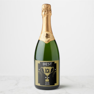 Corporate Team Bedankt Sparkling Wijnetiket