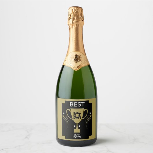 Corporate Team Bedankt Sparkling Wijnetiket (Voorkant)
