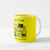 Corporate Team Bedankt Tweekleurige Koffiemok (Voorkant rechts)