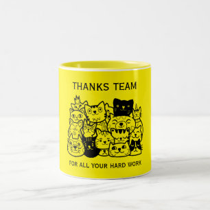 Corporate Team Bedankt Tweekleurige Koffiemok