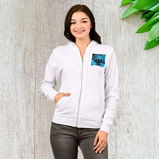 Corporate Team Silhouette Futuristic Business Hoodie