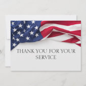 Corporate THANK YOU Veterans US Flag Printable Bedankkaart (Voorkant)