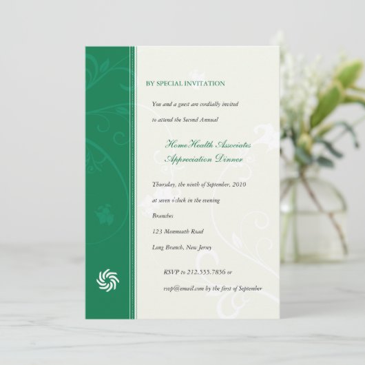 Corporate Vines Emerald Kaart (Staand voorkant)