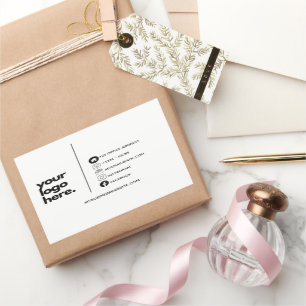 Corporate Visitekaartje Design Logo Sjablonen Rechthoekige Sticker