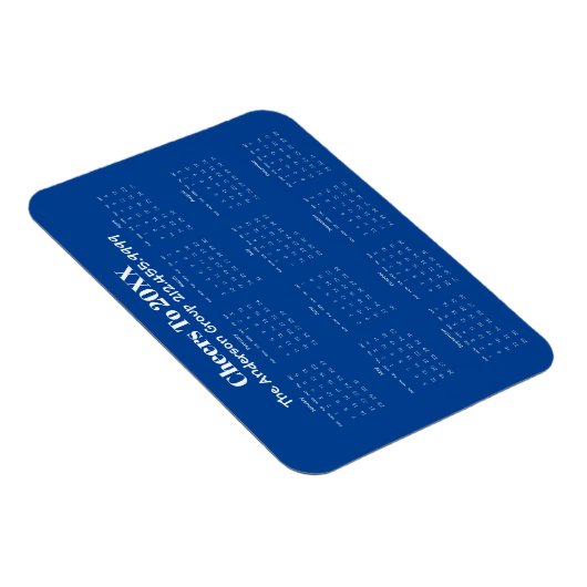 Corporate Visitekaartje Flexible Magnet Kalender Magneet (Rechterzijde)