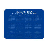 Corporate Visitekaartje Flexible Magnet Kalender Magneet (Horizontaal)
