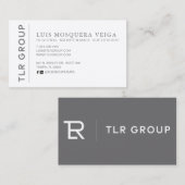 Corporate Visitekaartje Grey (Voorkant / Achterkant)