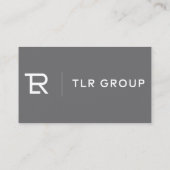 Corporate Visitekaartje Grey (Achterkant)