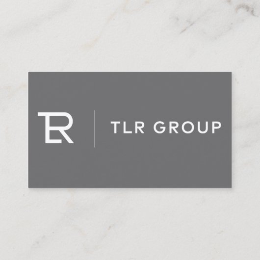 Corporate Visitekaartje Grey (Achterkant)