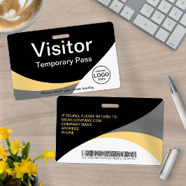 Corporate Visitor Pass aangepaste streepjescode ge Badge
