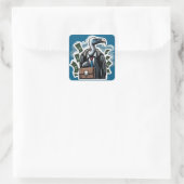 Corporate Vulture Vierkante Sticker (Tas)