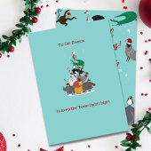 Corporate Wildlife Animals Christmas Party Kaart