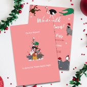 Corporate Wildlife Animals Christmas Party Kaart
