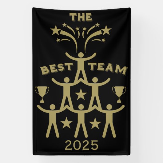 Corporate Work Team Gifts Spandoek (Verticaal)