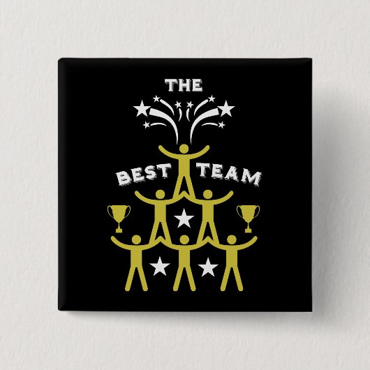 Corporate Work Team Gifts Vierkante Button 5,1 Cm (Voorkant)