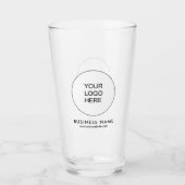 Corporate Your Business Logo hier tekstbier Glas (Voorkant)