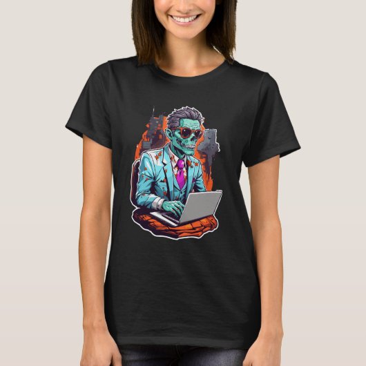 Corporate Zombie | Halloween T-shirt (Voorkant)