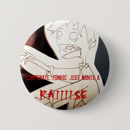 CORPORATE ZOMBIE RONDE BUTTON 5,7 CM (Voorkant)