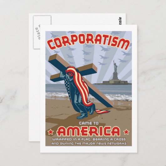 Corporatisme Briefkaart (Voorkant / Achterkant)