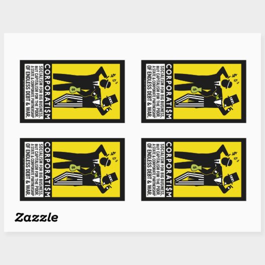Corporatisme Stickers (Vel)