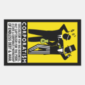 Corporatisme Stickers (Voorkant)