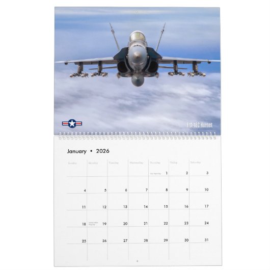 CORPS AVIATION - JETS KALENDER (Jan 2026)