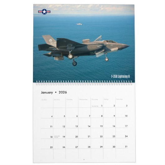 CORPS AVIATION - JETS KALENDER (Jan 2026)