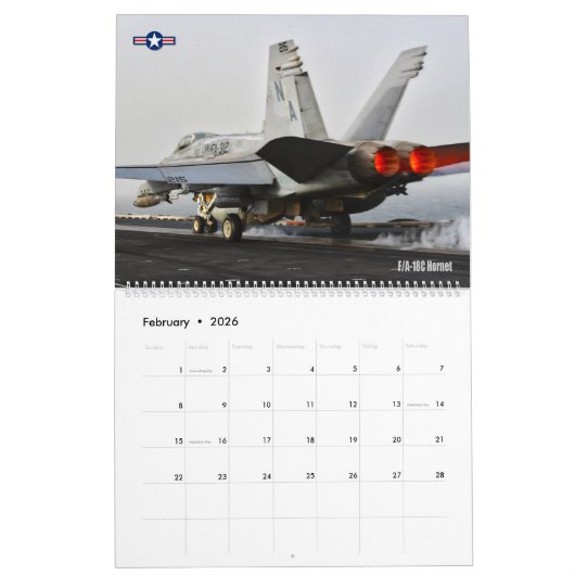 CORPS AVIATION - JETS KALENDER (Feb 2026)