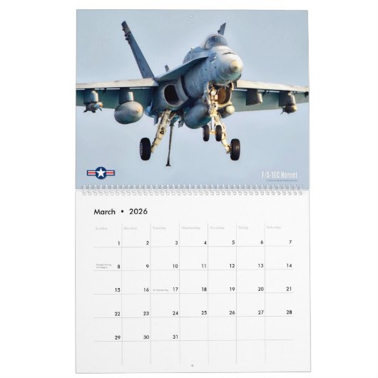 CORPS AVIATION - JETS KALENDER (Mar 2026)