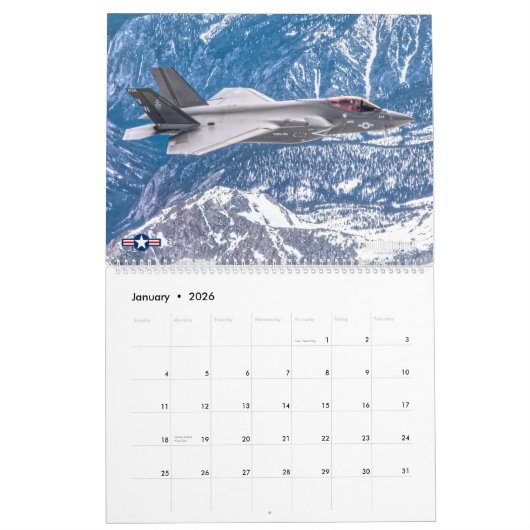 CORPS AVIATION - JETS KALENDER (Jan 2026)